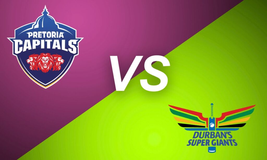 pretoria capitals vs durban's super giants timeline