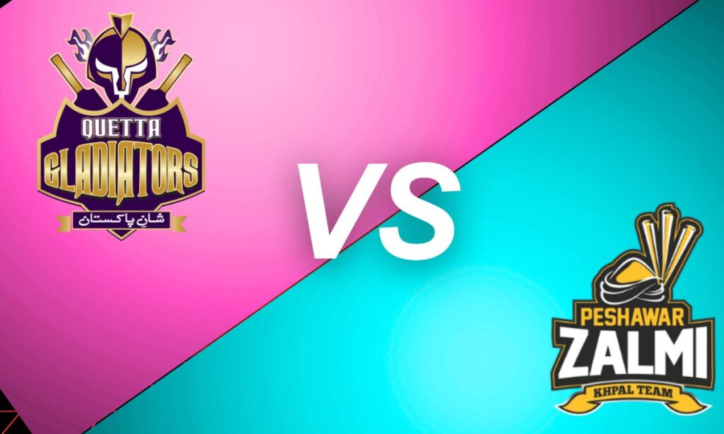 quetta gladiators vs peshawar zalmi timeline
