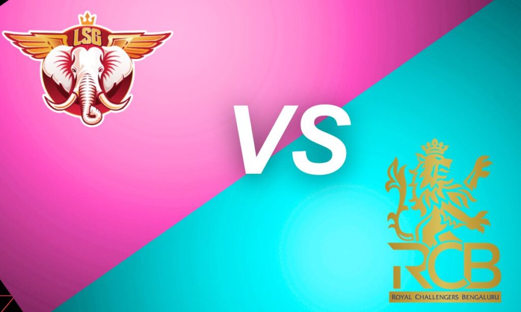 lucknow super giants vs royal challengers bengaluru timeline